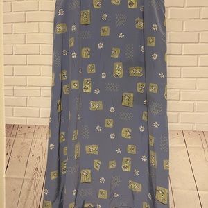 CJ Banks 16W Long A-Line Lilac Skirt.